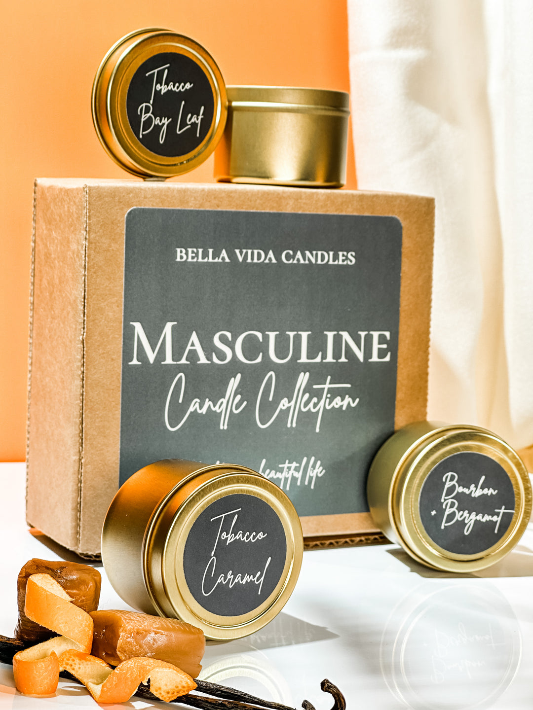 Masculine Soy Candle Sniffer Box