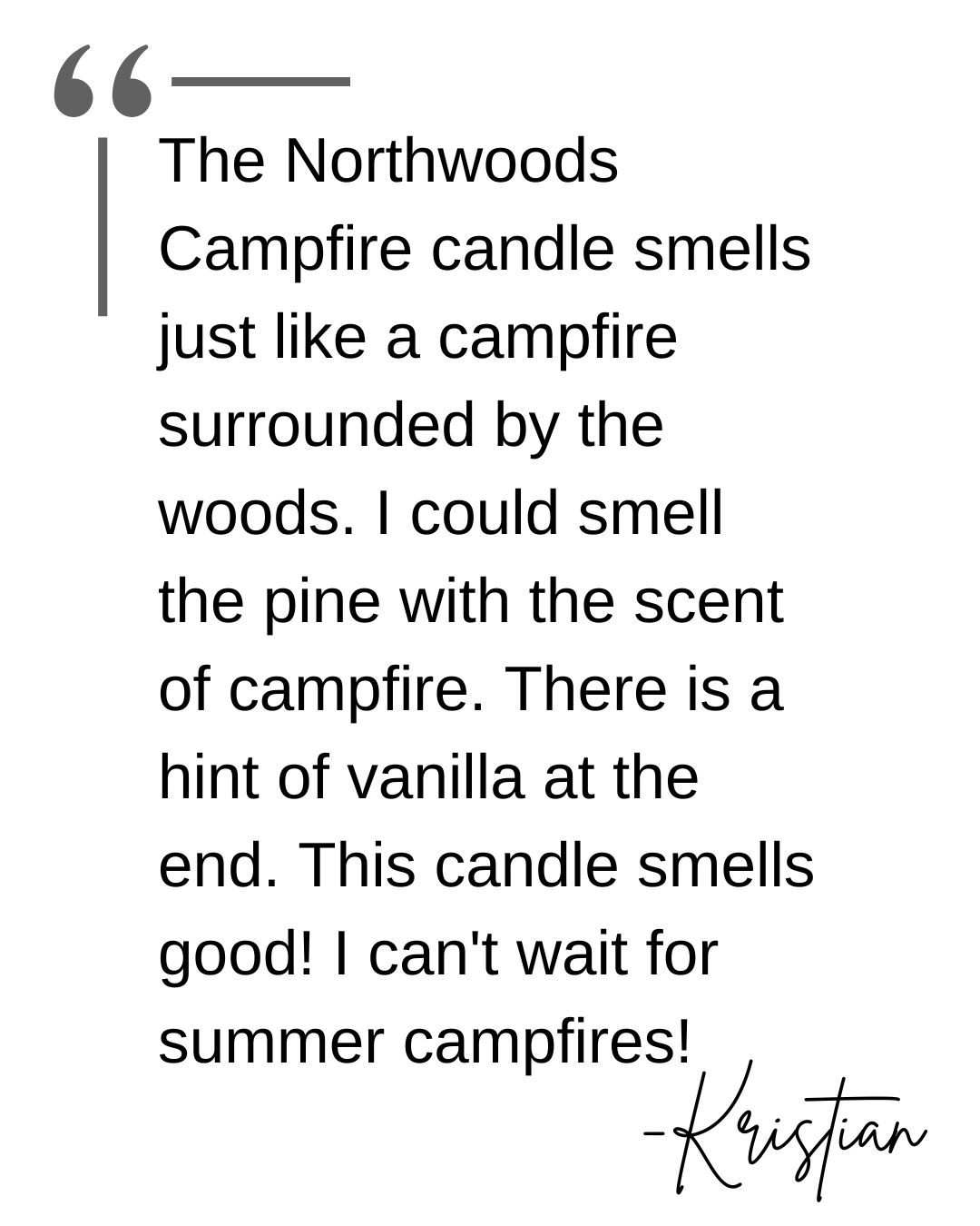 Northwoods Campfire 12oz Exclusive Pour