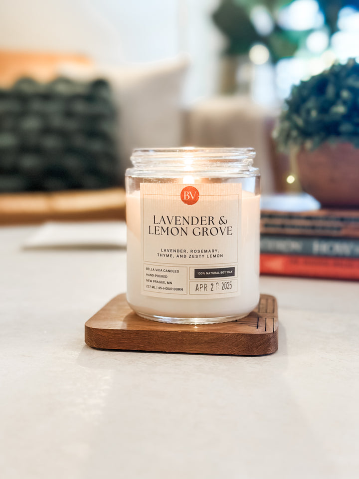 Lavender & Lemon Grove 8oz Soy Candle