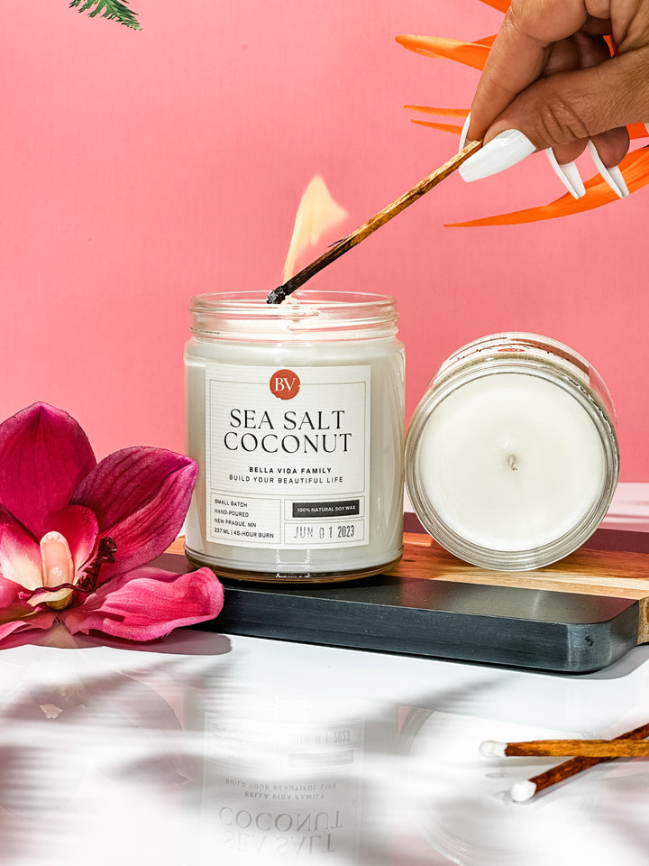 Sea Salt Coconut 8oz Soy Candle