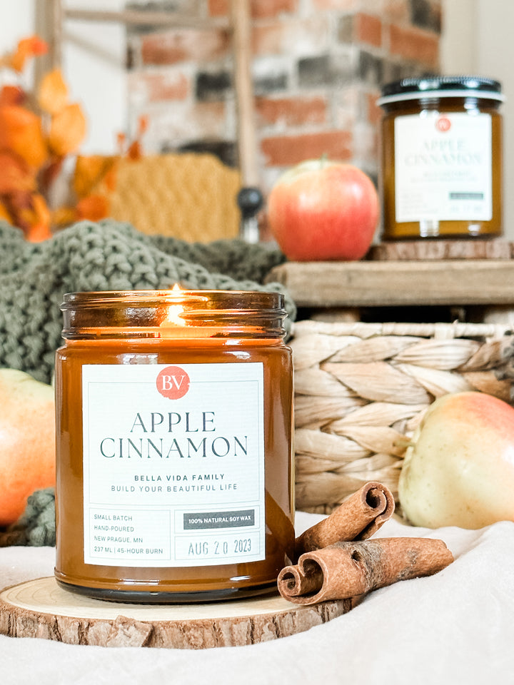 Apple Cinnamon 8oz Soy Candle
