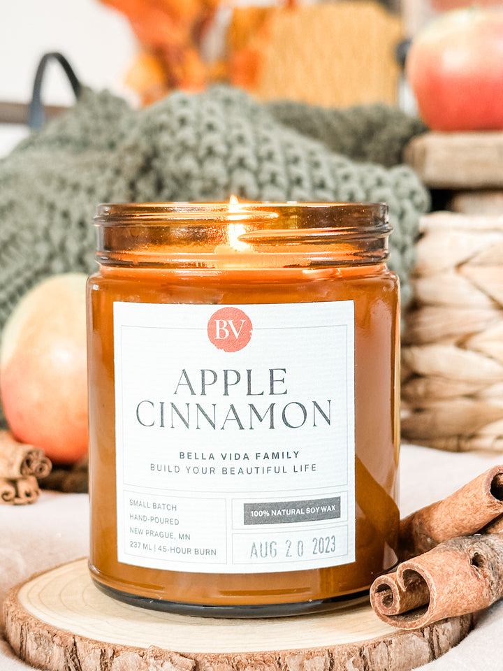 Apple Cinnamon 8oz Soy Candle