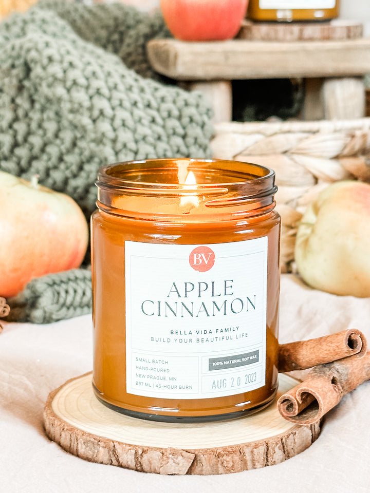 Apple Cinnamon 8oz Soy Candle