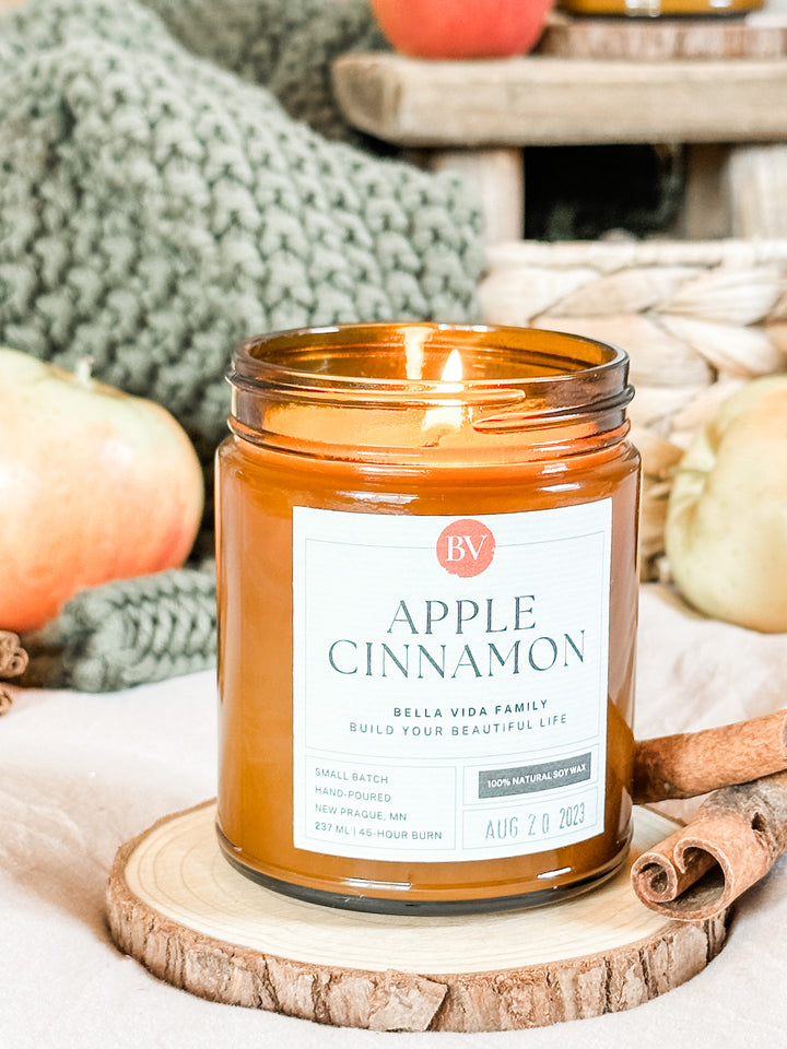 Apple Cinnamon 8oz Soy Candle