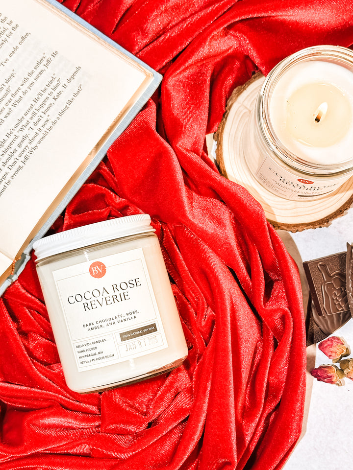 Cocoa Rose Reverie 8oz Soy Candle