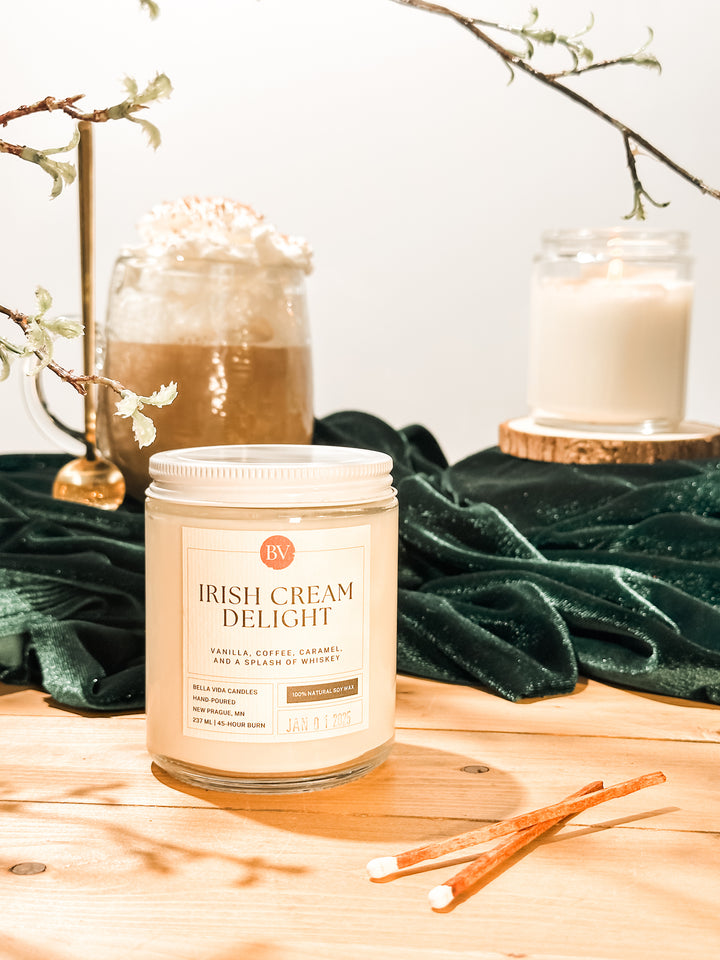 Irish Cream Delight 8oz Soy Candle