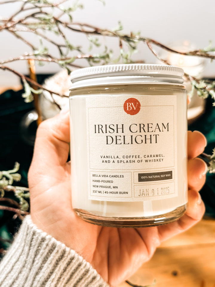 Irish Cream Delight 8oz Soy Candle