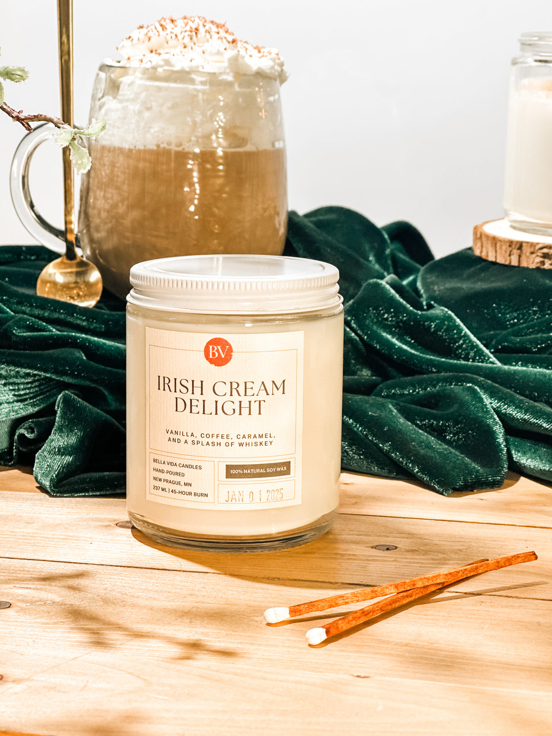 Irish Cream Delight 8oz Soy Candle