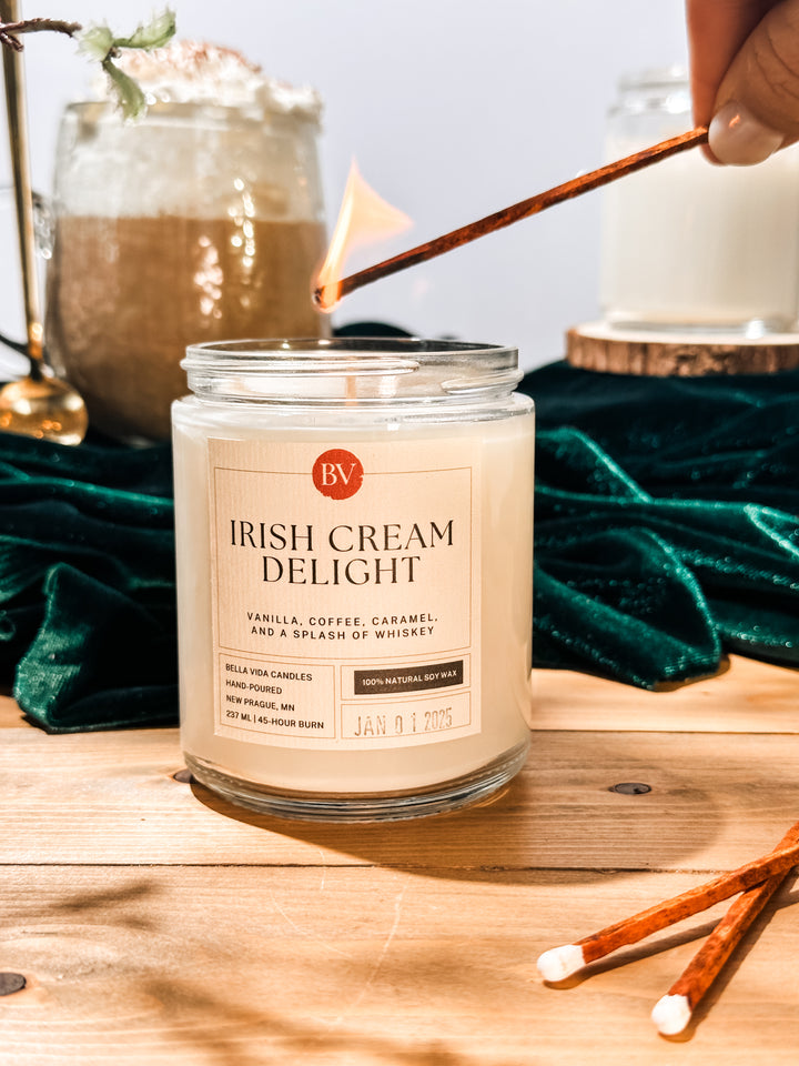 Irish Cream Delight 8oz Soy Candle