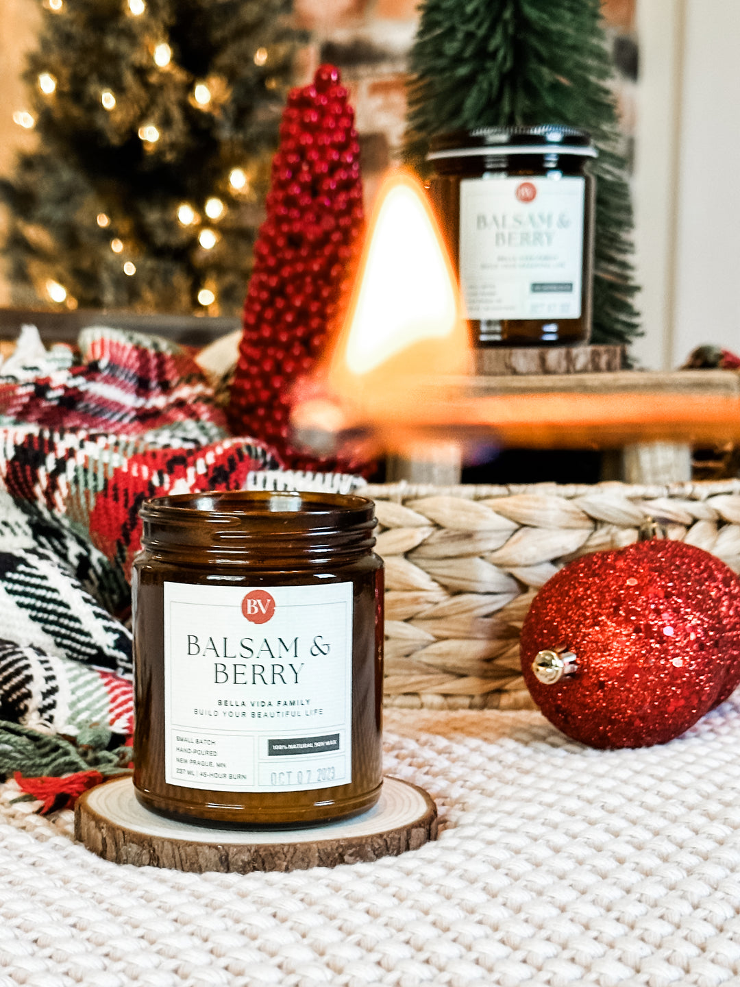 Balsam and Berry 8oz Soy Candle